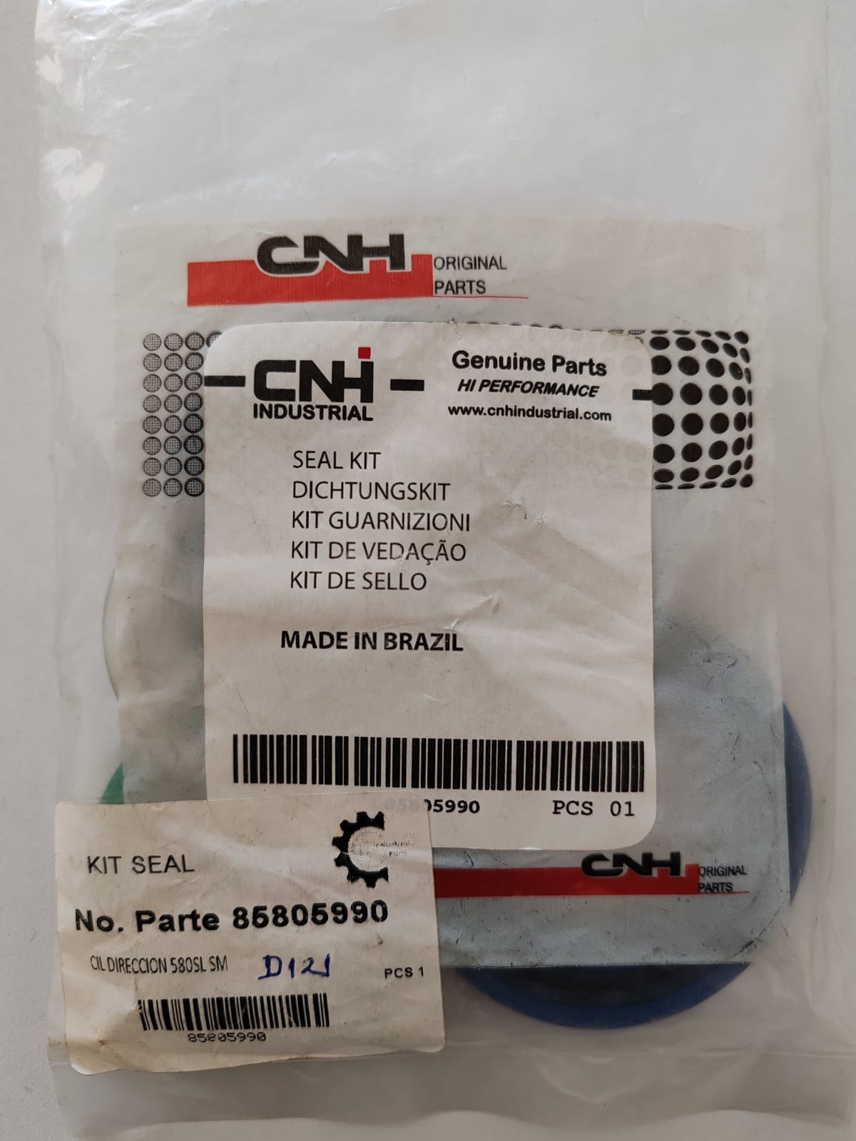 thumbnail interactive-video image 1 of Steering Cylinder Seal Kit 85805990 - Fits New Holland, Ford & Case Loaders 1 of 2